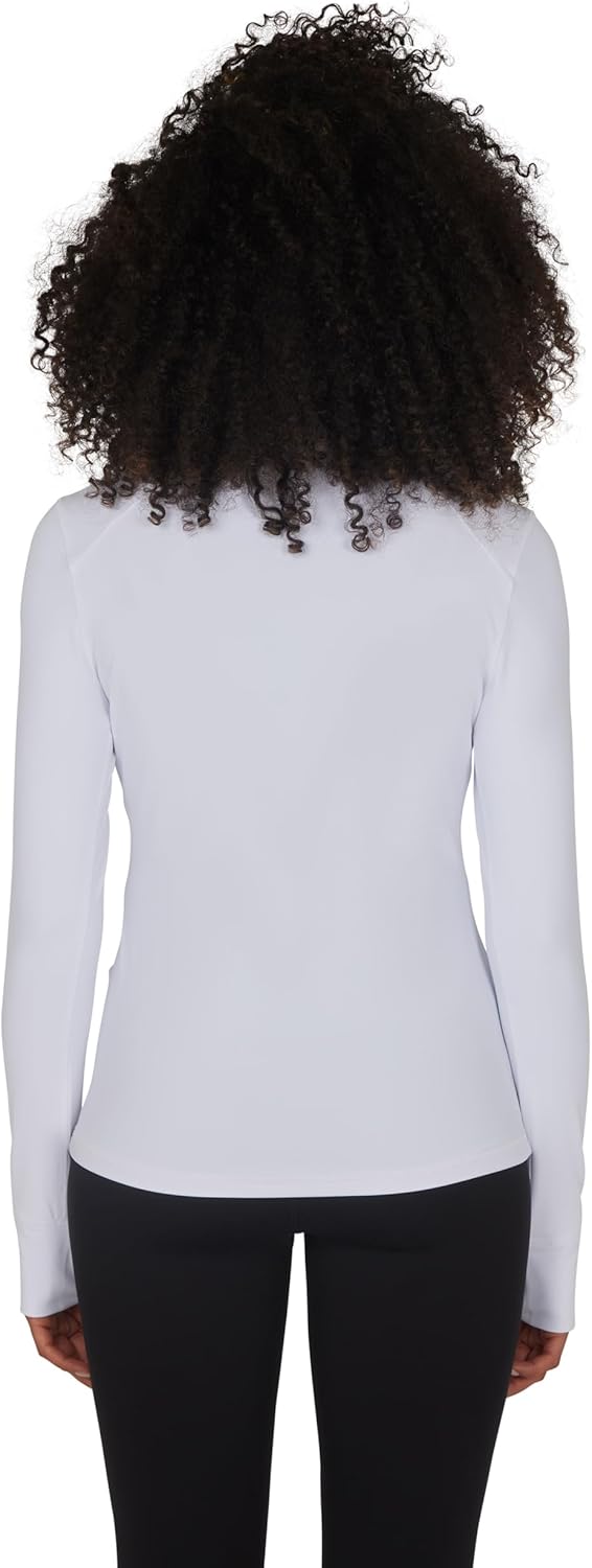 Yogalicious Half Zip Lightweight Workout Long Sleeve Athletic Jacket with Front Pockets and Thumbholes - Image 5