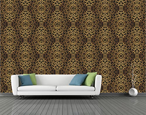 Image of CABANA HOMES Wall Stickers Botanical DIY Wallpaper for Home Decor (45 x 125 cm, 2 Rolls) (12 sq. ft) Decorative Self Adhesive Decal Furniture Wardrobe Table Top Kitchen, Black