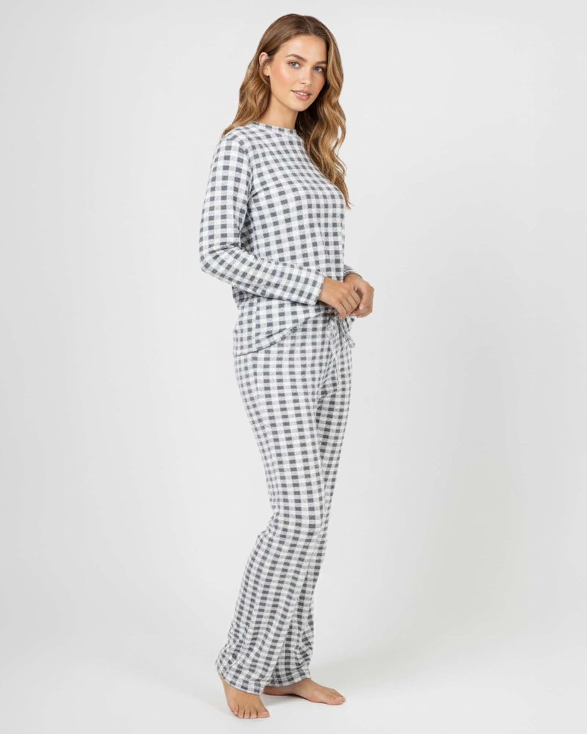 Real Essentials 2 Pack: Women's Comfy Pajama Sets - Short & Long Sleeve Ladies Loungewear Sleepwear PJs (Available In Plus) - Image 7