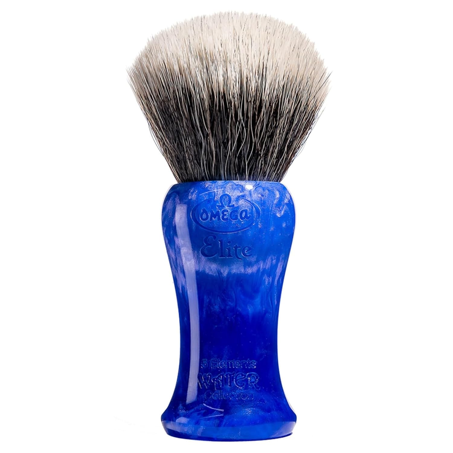 Omega Elements Elite Synthetic Shaving Brush - Water