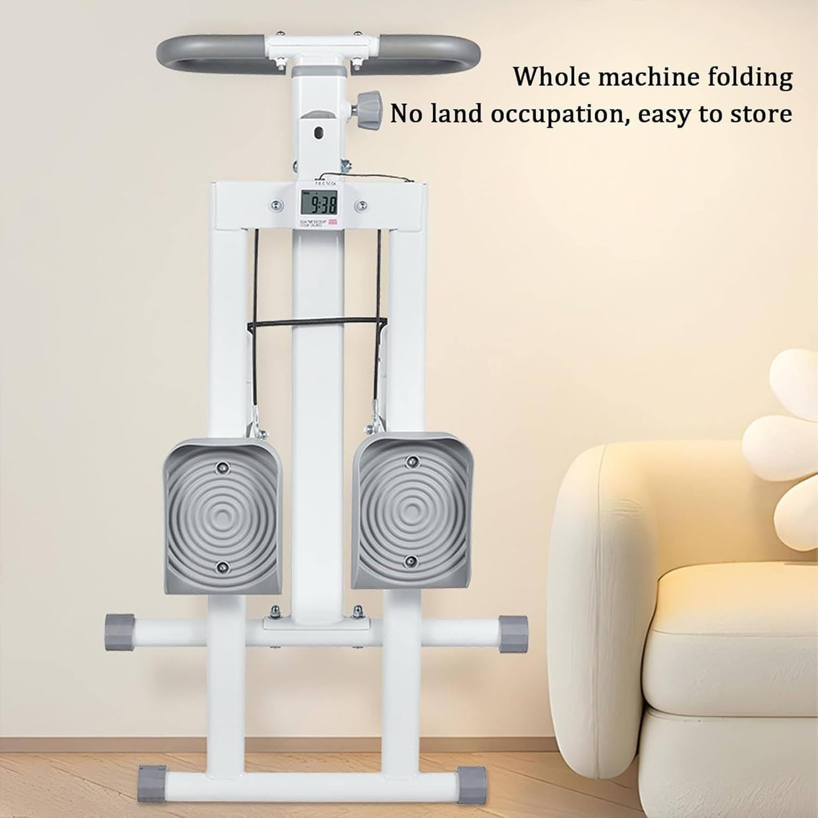 Fitness Climber – składany stepper schodowy z wyświetlaczem LCD do ćwiczeń całego ciała w domu - pionowy aparat do aerobiku