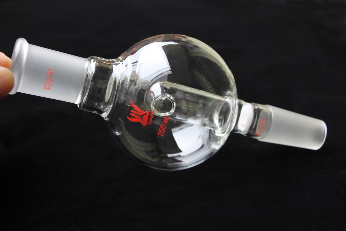 Rotary evaporator anti bump trap 24/40 250ml with coarse fritted disc G1