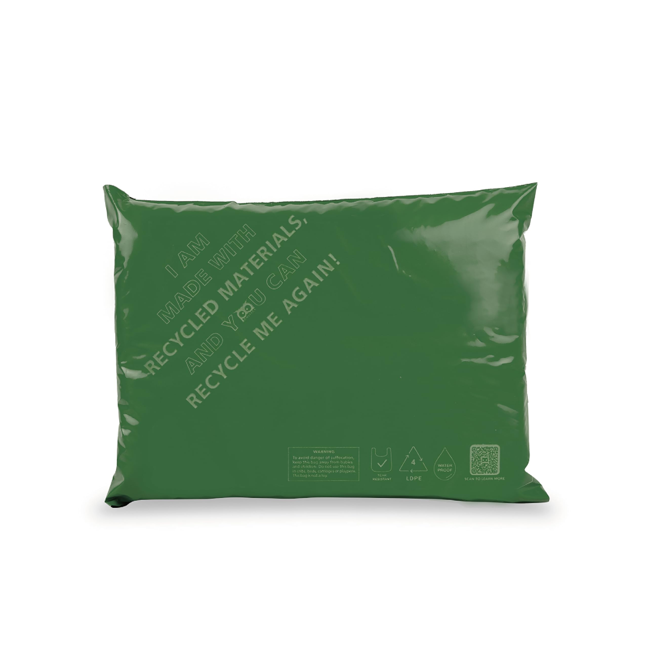 Owlpack Eco Friendly 2 MIL Green Recycled Mailers (9" x 12", pack of 500)