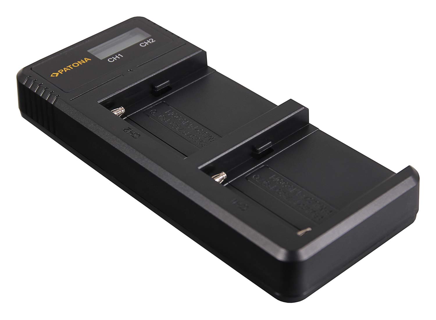 PATONA Dual-LCD-Ladegerät für Sony NP-F970 NP-F750 NP-F550 NP-FM500H NP-FM50 NP-QM71/91 Akkus – lädt 2 Akkus gleichzeitig per USB – für Camcorder-, Videoleuchten- & Monitor-Akkus der NP-F-Serie | Ersatzakku NP-F970, sichere Li-Ion-Zellen, kein Memory-Effe