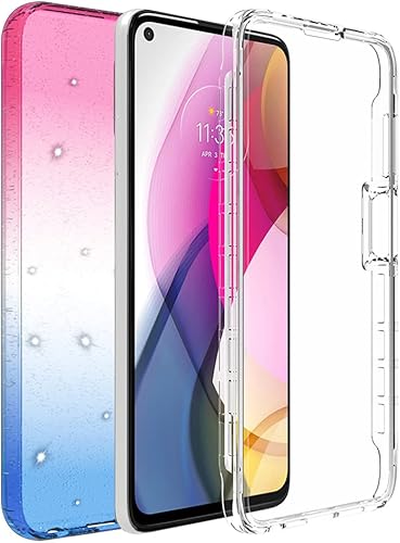 Miniatura 3 de Funda de cuerpo completo diseñada para Motorola Moto G Stylus 2021, con protector de pantalla integrado, absorción de golpes, antiarañazos,