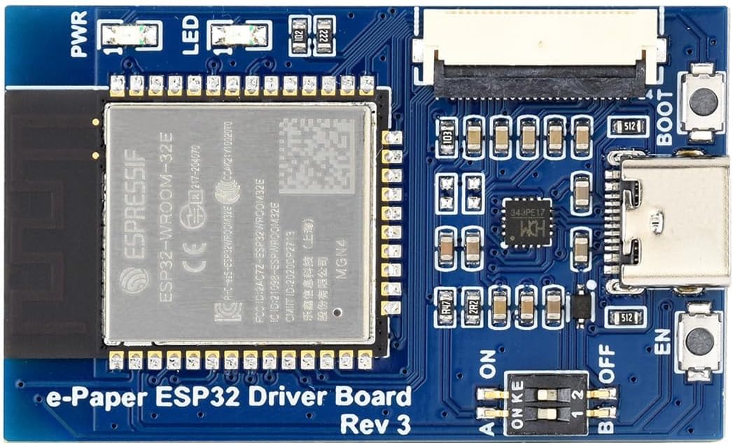 Waveshare Universal e-Paper Driver Board with WiFi/Bluetoth SoC ESP32 onboard Support Various Waveshare SPI e-Paper Raw Panels