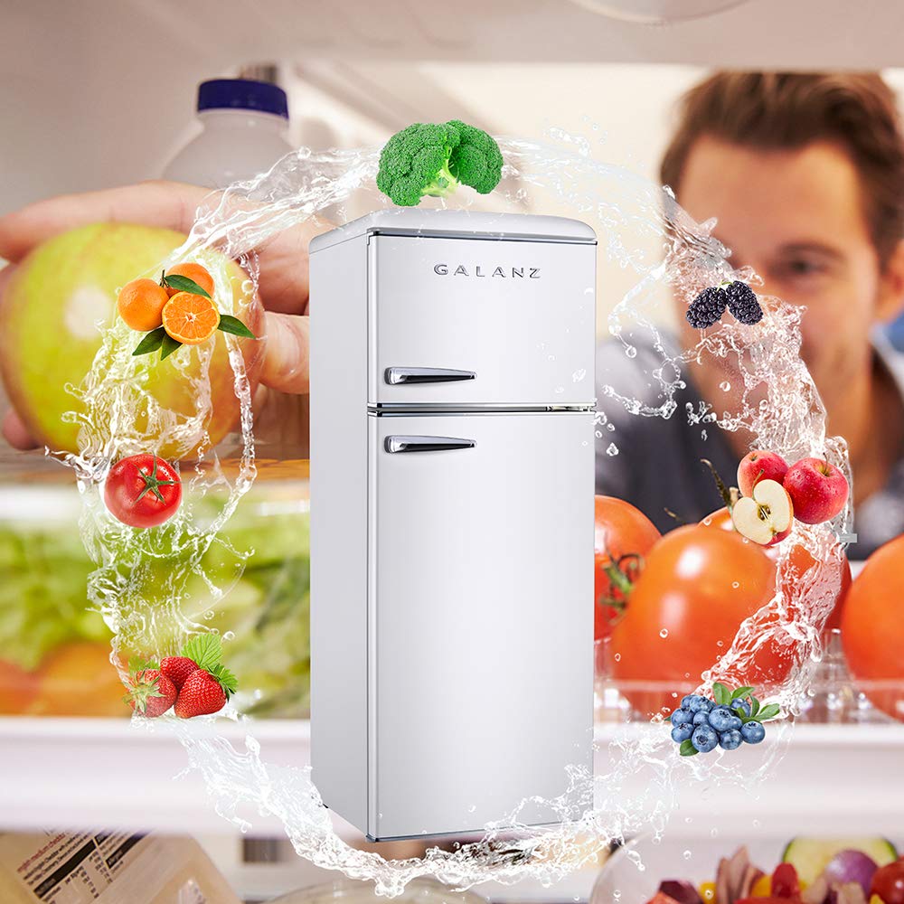 Amazon.com: Galanz GLR76TWEER Retro Top Mount Refrigerator, Dual