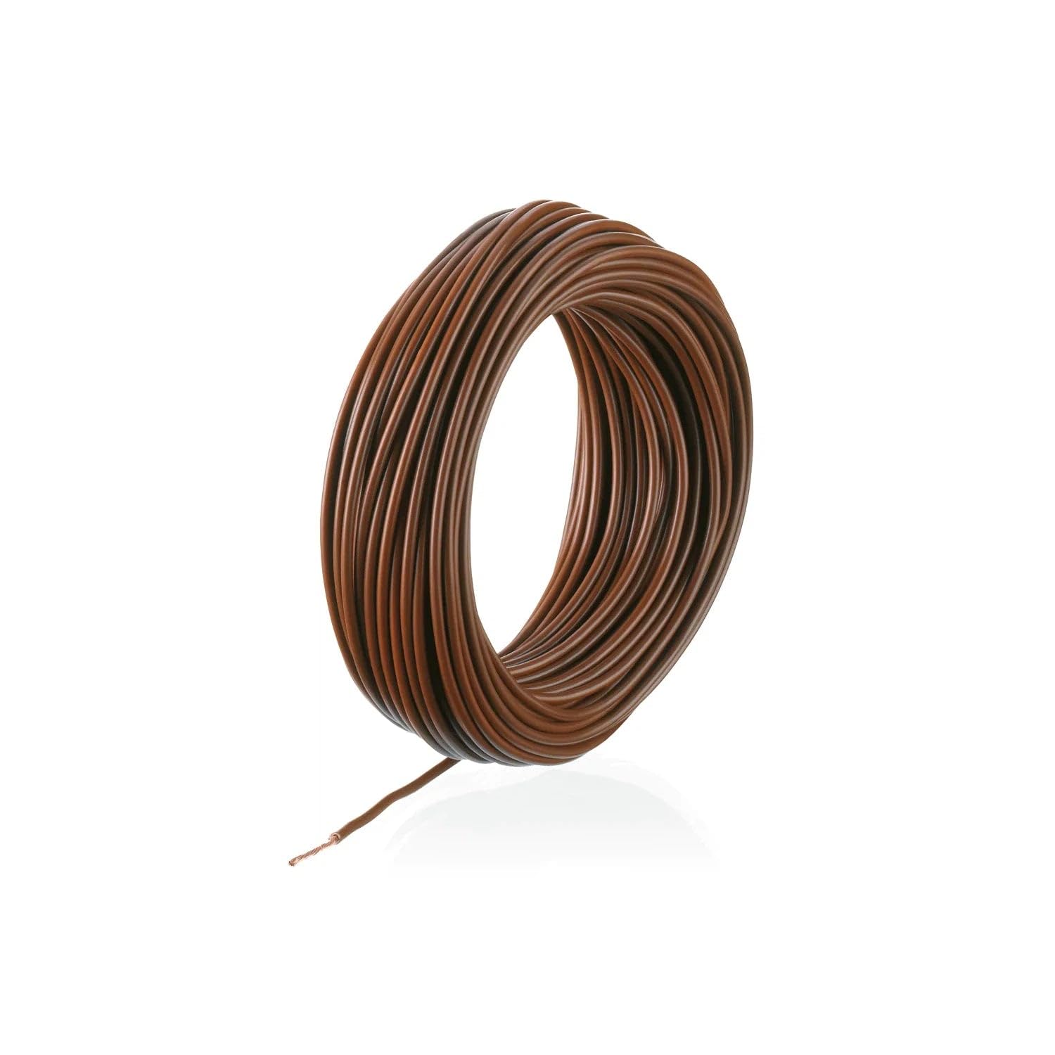 Câble électronique Märklin 1 Fil – 10 M – AWG 22 – 0,19 Mm² – Marron – Compatible Tout Appareil
