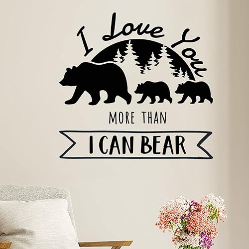 Miniatura 2 de Calcomanía de pared con versículo bíblico de regalo cristiano "I Love You More Than I Can Bear" para decoración de pared, calcomanías de vinilo para