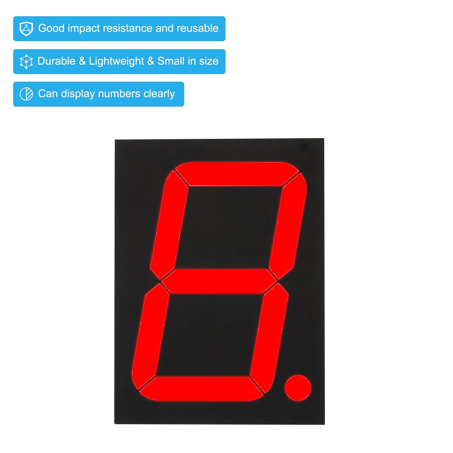 PATIKIL LED Display showing an illuminated red digit '8'