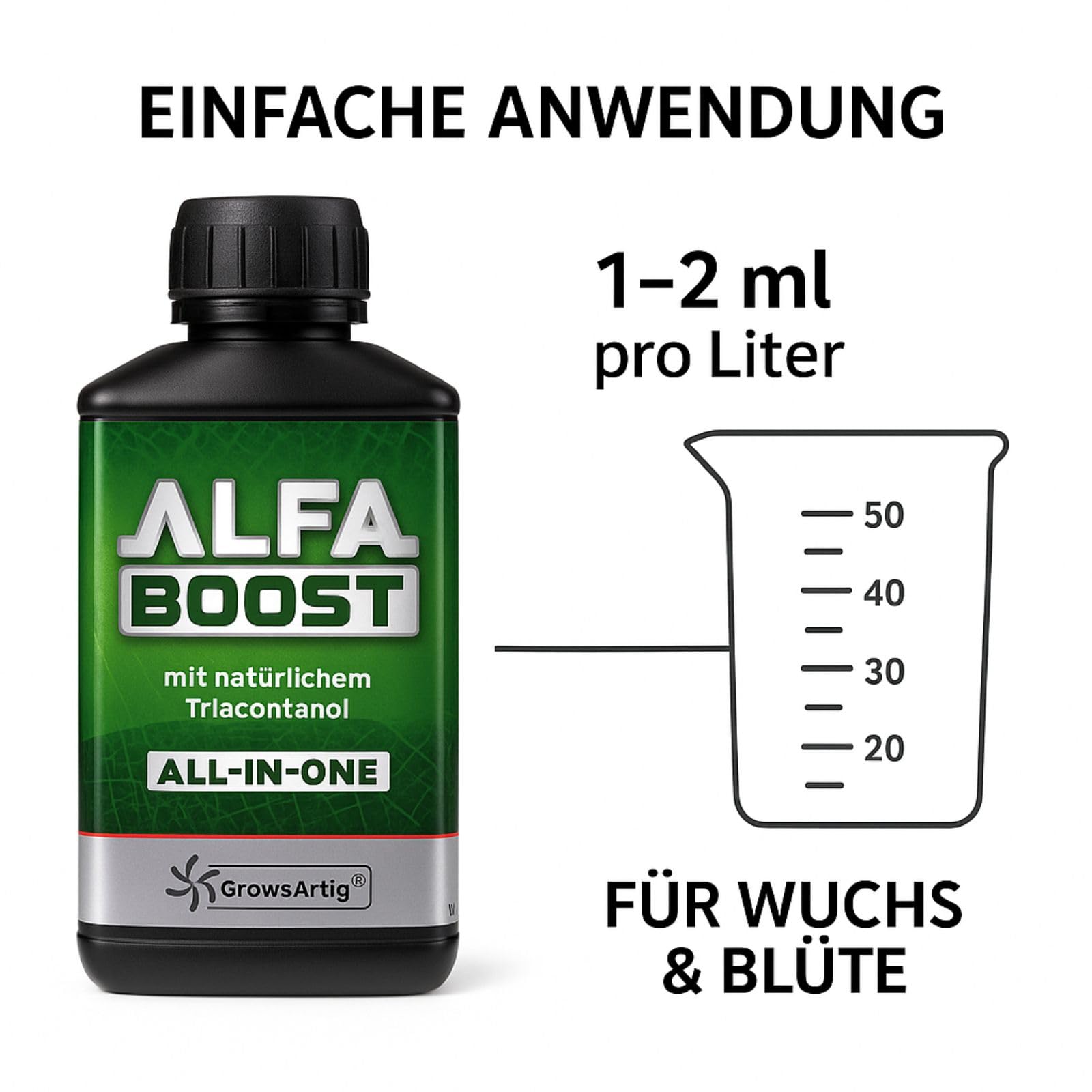 Weedness Alfa Boost All-In-One Dünger 500 ml - Pflanzenwachstum Naturdünger Tomaten Organischer Bio Gurken