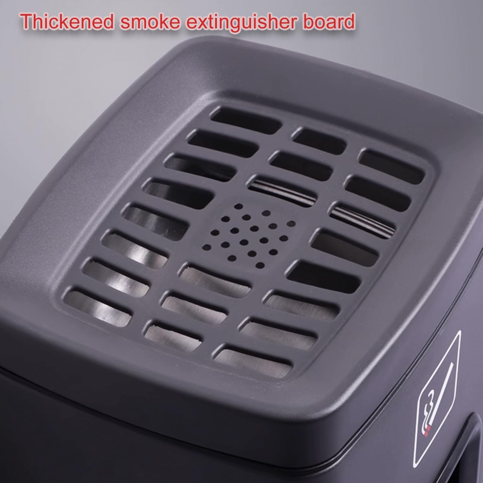Cenicero de pie con cubo de basura, colector de cigarrillos al aire libre para centros comerciales y edificios de oficinas