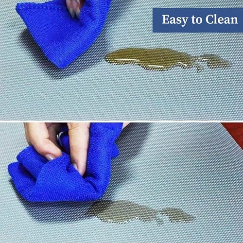 Image of Homestrap Washable Anti-Slip Shelf Liner (45cm X 5m)| Multipurpose Kitchen Drawer Mat for Fridge, Table, Cupboards, and Shelves | Waterproof and Easy to Clean in Grey
