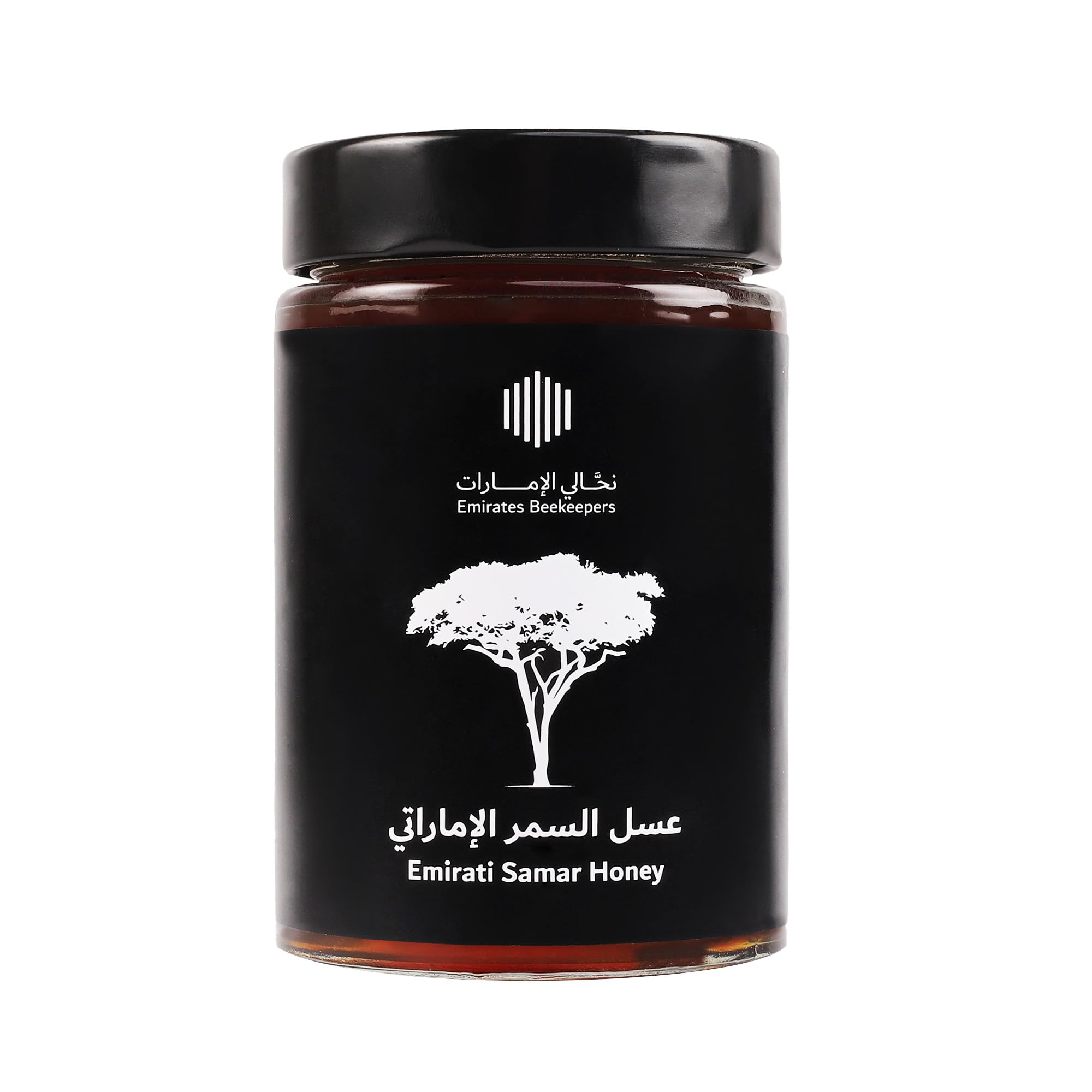 EMIRATES BEEKEEPERS | Samar Honey Jar 500 gm| Light-Brown to black | natural honey | Samar Flowers Aroma with fragrant after taste | Sugar free|Cold Extract | UAE local product|Certified