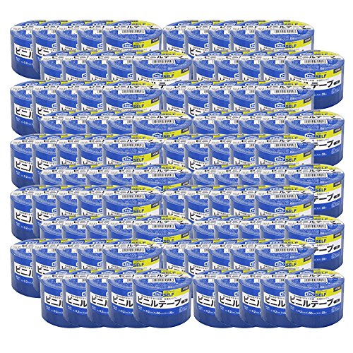 ニトムズ ビニールテープ 幅広 No.21 青 50mm×20m J3424 100巻入り
