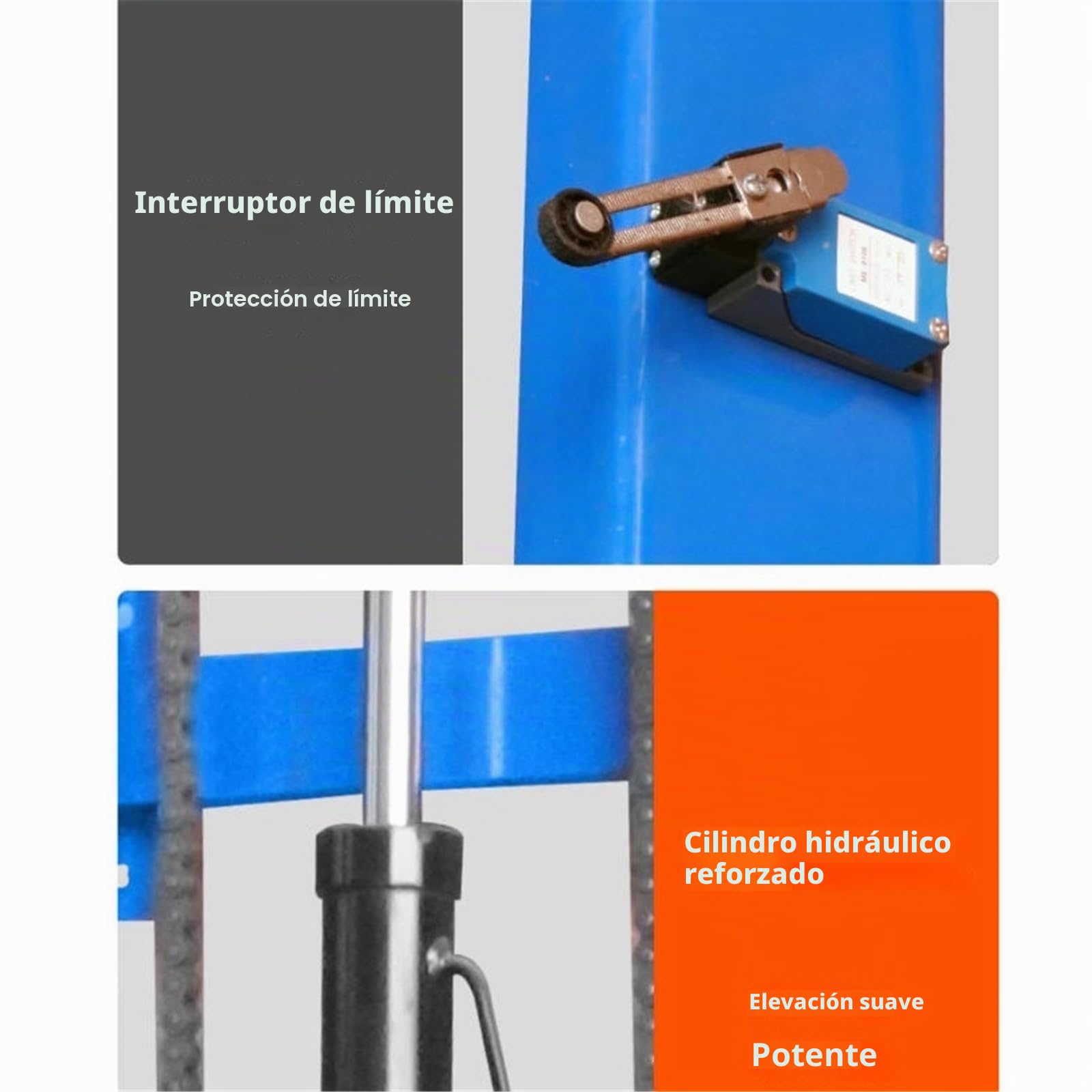 Plataforma elevadora Ascensor eléctrico con riel guía, plataforma elevadora pequeña, almacén, muelle, sótano, ascensor simple
