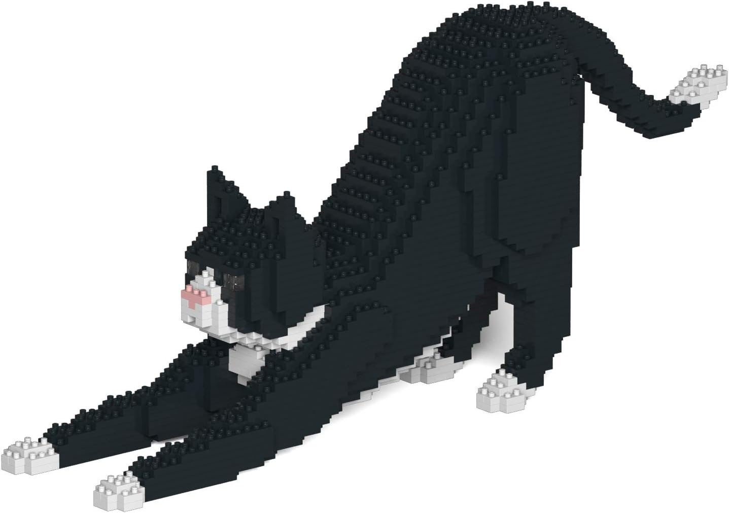 JEKCA Tuxedo Cat 02SB | Cat Plastic Building Blocks | Age 14+