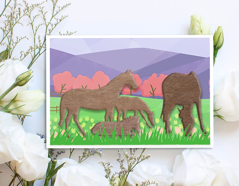 Matrice De Découpe Cheval ECMQS – Poinçon Scrapbooking Et Gaufrage (modèle 1896)