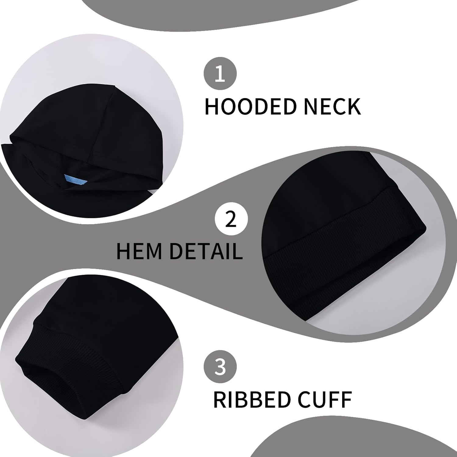 Cotton Kids Hoodie Light Weight Sweatshirt (Thin) Long Sleeve Boys Girls Fall Spring Pullover Clothes for Toddlers - Image 5