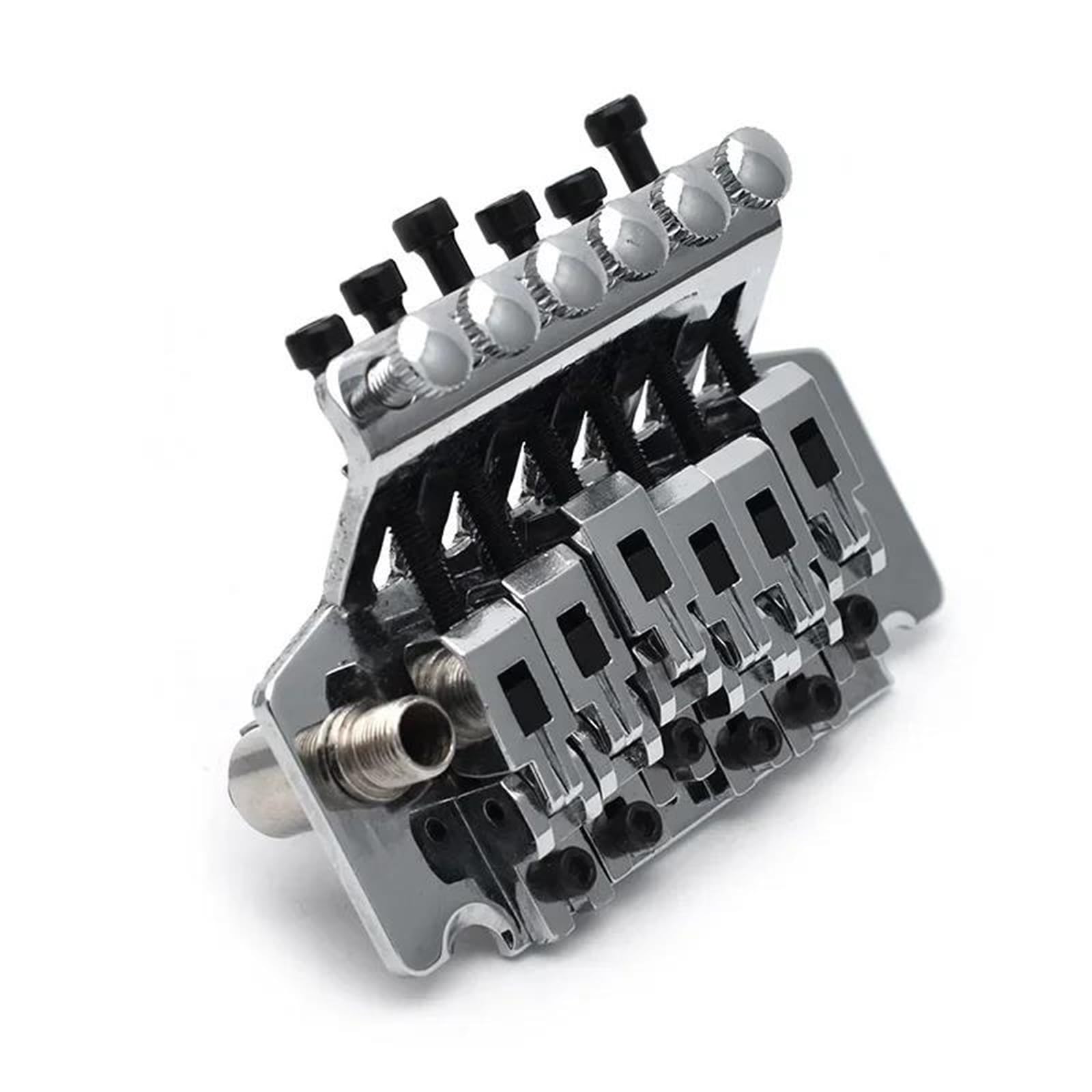 Mostek Double Locking Tremolo do gitary elektrycznej 6 strunowej dostępny w kolorze czarnym złotym chromowanym Mostek Gitary Profesjonalnej(Chrome)