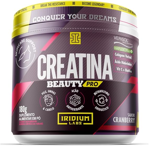 Creatina Beauty Pro 180g Colágeno Verisol® + Ácido Hialurônico Haplex Plus®