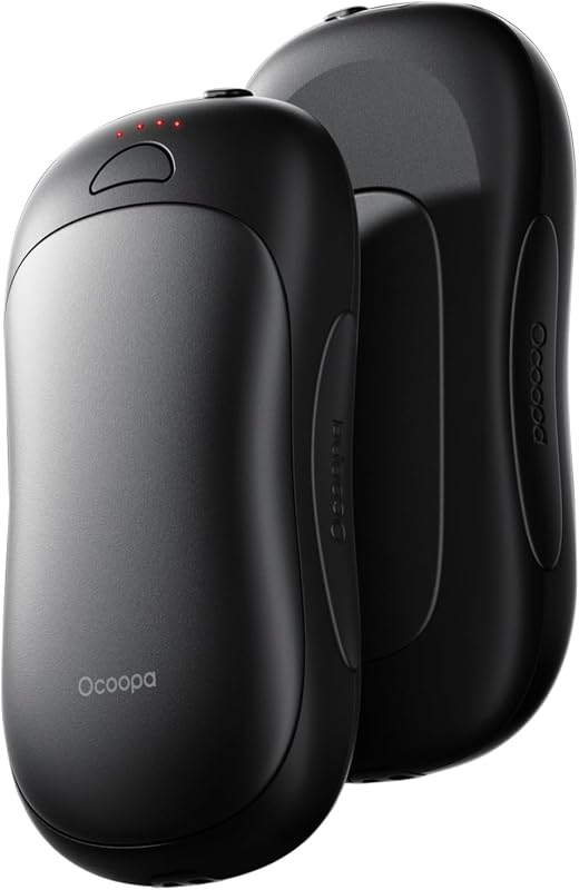 OCOOPA UT3 PRO Elektromos Kézmelegítő Szett, 10000 mAh Powerbank, 4 Hőfokozat, 58°C, Kétoldalas Fűtés, Újratölthető, Ideális Kempinghez, Vad