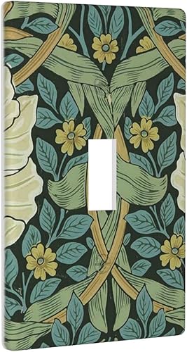 Miniatura 2 de William Morris Molly - Cubierta de placa de pared de una sola palanca, divertida cubierta decorativa para interruptor de luz, impresión decorativa