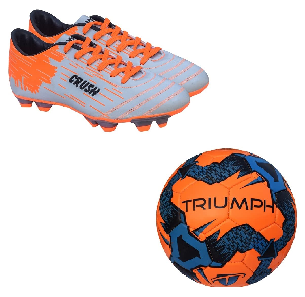 Football PVC Boss Orange with Gowin Football Shoe Crush Silver Orange Size-10-image-23