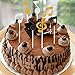72 Pieces Glitter Music Notes Cupcake Toppers Cake Toppers Picks for Food Fruit and Birthday Party Decoration (Gold, Black, Silver)