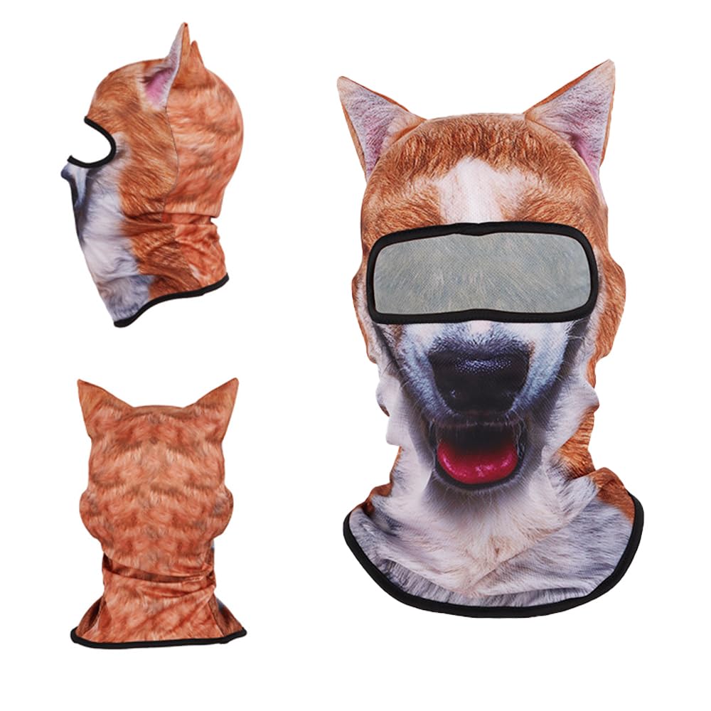 Passamontagna Gatto 3D Mikovivi - Con Orecchie, Per Sci, Feste, Halloween