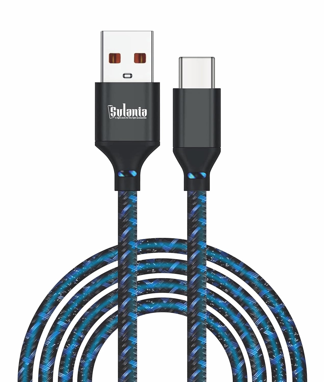 Sulania 3.5 Amp USB to Type-C Braided Charging Cable | High-Speed and Durable Charging Solution for Android Smartphones, Earbuds, and Tablets with Type-C Ports (B0D9QHZ1P6) Amazon Price History, Amazon Price Tracker