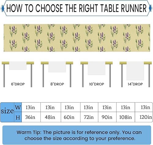 Miniatura 10 de Camino de mesa de Halloween, calabaza, fantasma, murciélago, caramelo, camino de mesa de lino, 13 x 36 pulgadas, camino de mesa rústico de granja,