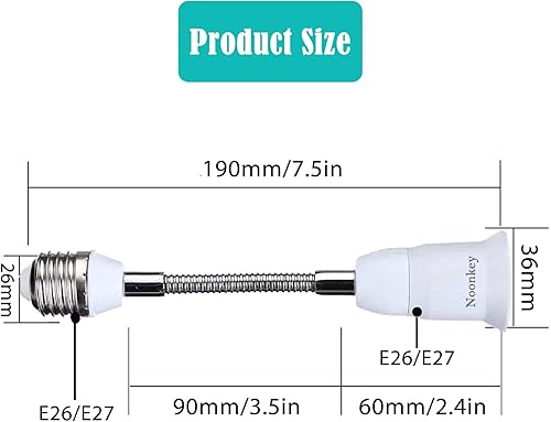 Miniatura 7 de Cámara de seguridad para el hogar 2K y extensor de enchufe de 7.5 pulgadas