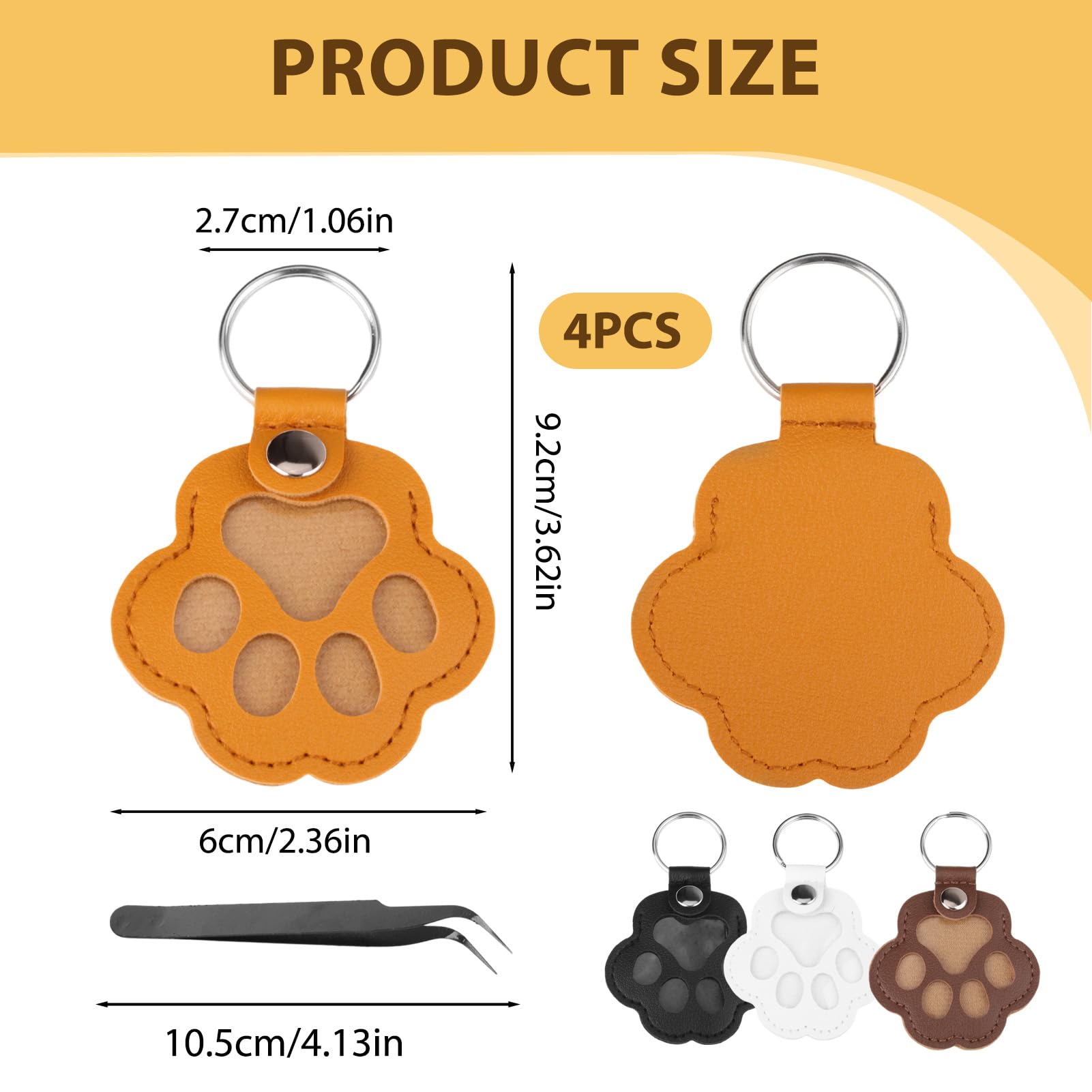 Boîte à Souvenirs pour Poils d'animaux de Compagnie, Porte-clés en Fourrure pour Animaux de Compagnie, Accessoire de Clé ou de Sac