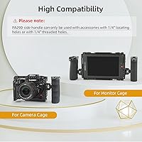 Vista 7 de Nitze Mango lateral ergonómico con tornillo de 1/4 pulgadas y pasadores de localización desmontables, arriba/abajo e izquierda/derecha, mango