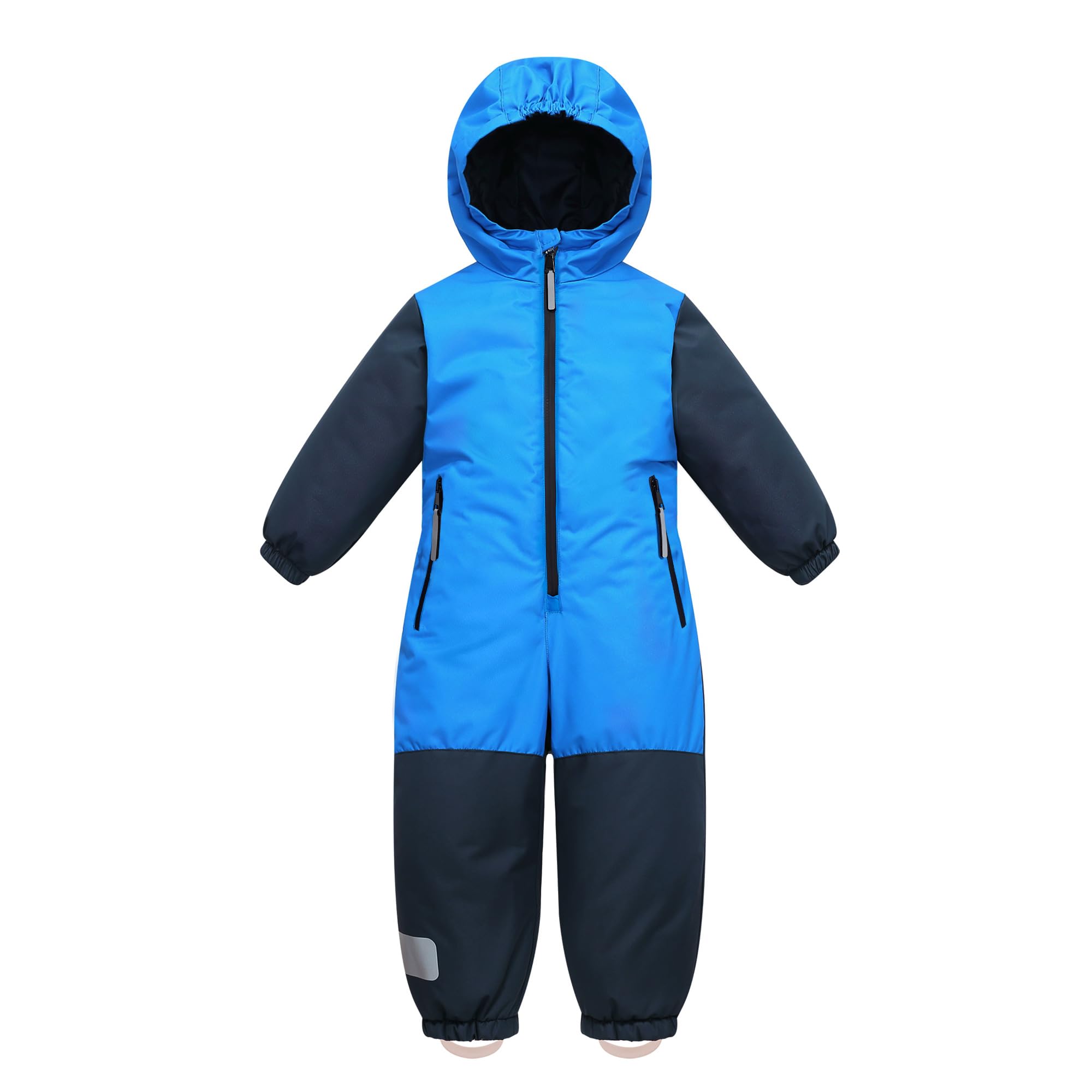 Owntop Mono de Nieve para Niños Unisex - Mono de Nieve Impermeable y Cortavientos para Niñas y Niños con Capucha y Cremallera, Tallas 98-122 cm