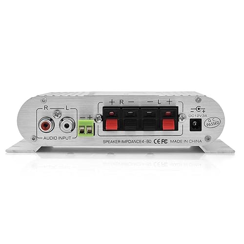 Miniatura 9 de Yoidesu lp-838 - Amplificador de potencia de audio mini HiFi 2.1 estéreo para coche, Plateado), Yoidesufzoh0s6d4g-01