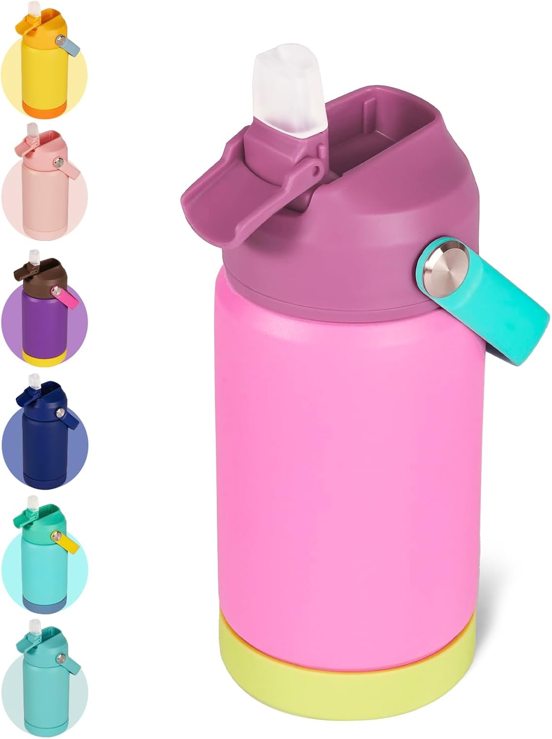 Amazon.com: Kerilyn 12oz Kids Insulated Water Bottle, Leak-proof ...