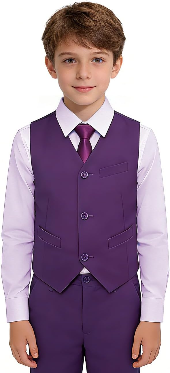 Boys Vest Set Formal Dress Suits Wedding Outfit Dresswear