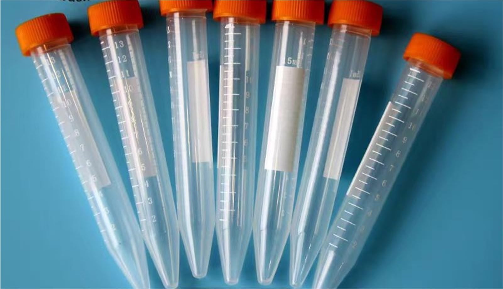 100 unids/Pack 10mL Tubo centrífugo de plástico en Forma de Bala Tubo de ensayo de Laboratorio centrífugo