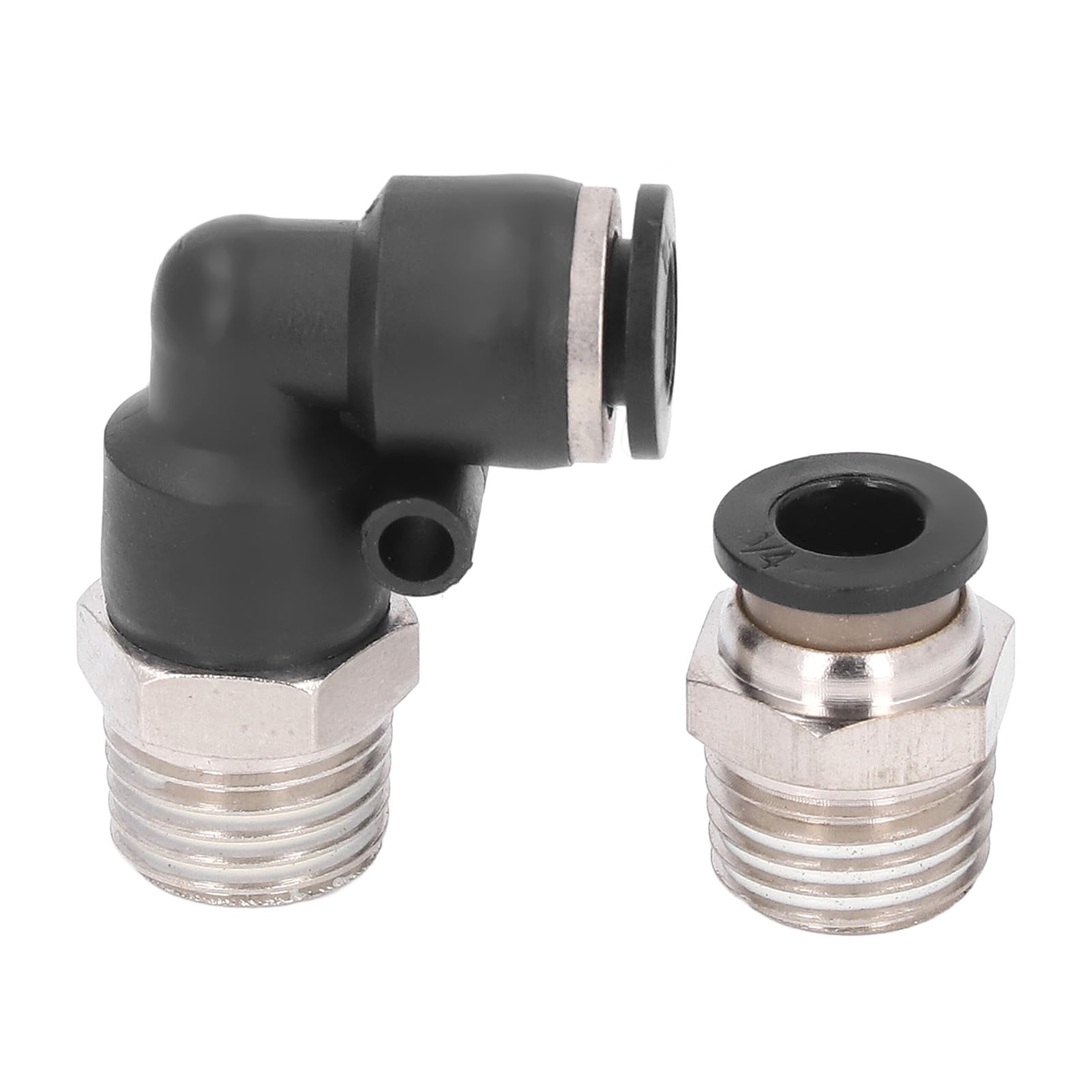 Kit di Raccordi Pneumatici da 30 Pezzi Connettori Versatili per Raccordi Rapidi per Linee D'aria per Tubi in PU PA PE PVC in Metallo ABS