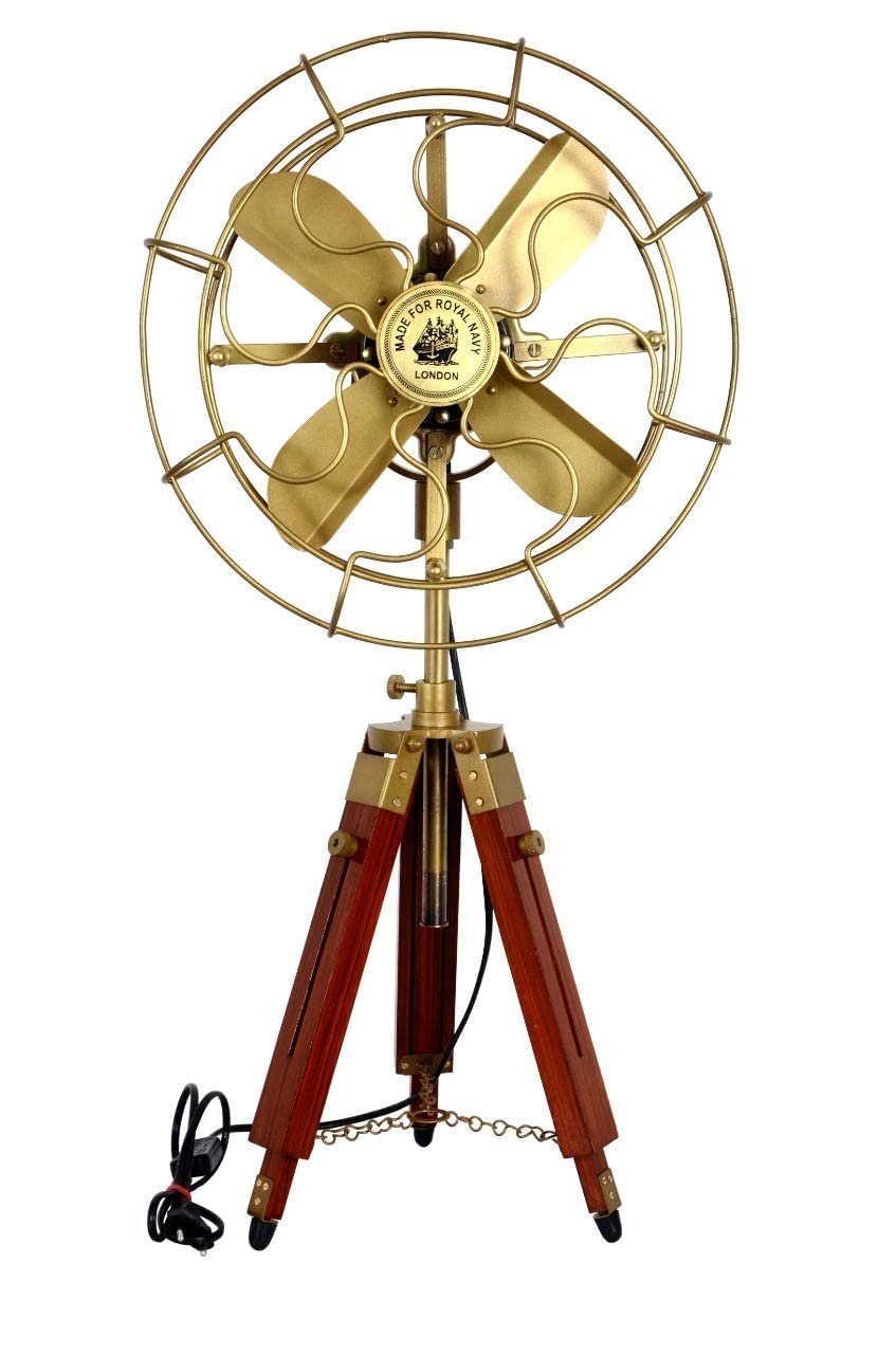 Antique Tripod Fan With Modern Look Wooden Tripod Stand by Wooden Stand fan ART N CRAFT-image-28