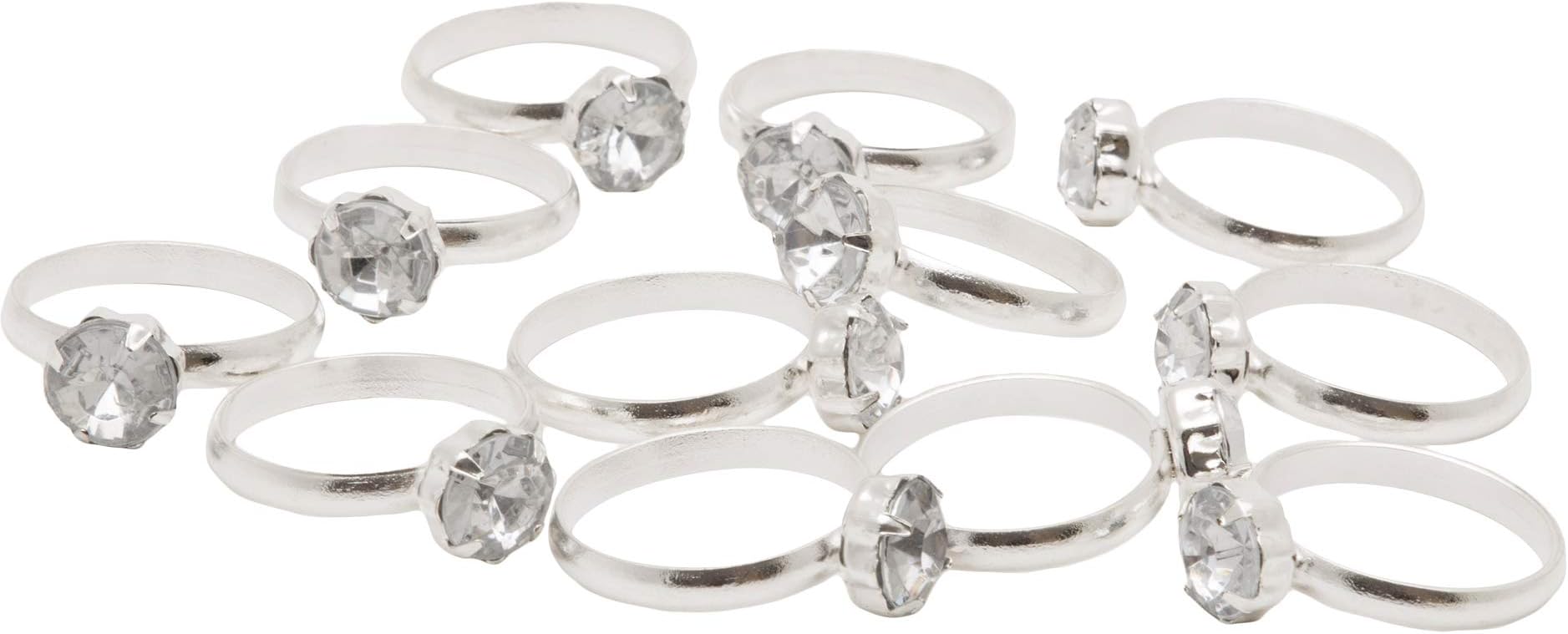 Wilton Plastic Engagement Ring Wedding Party Favors, 12pc