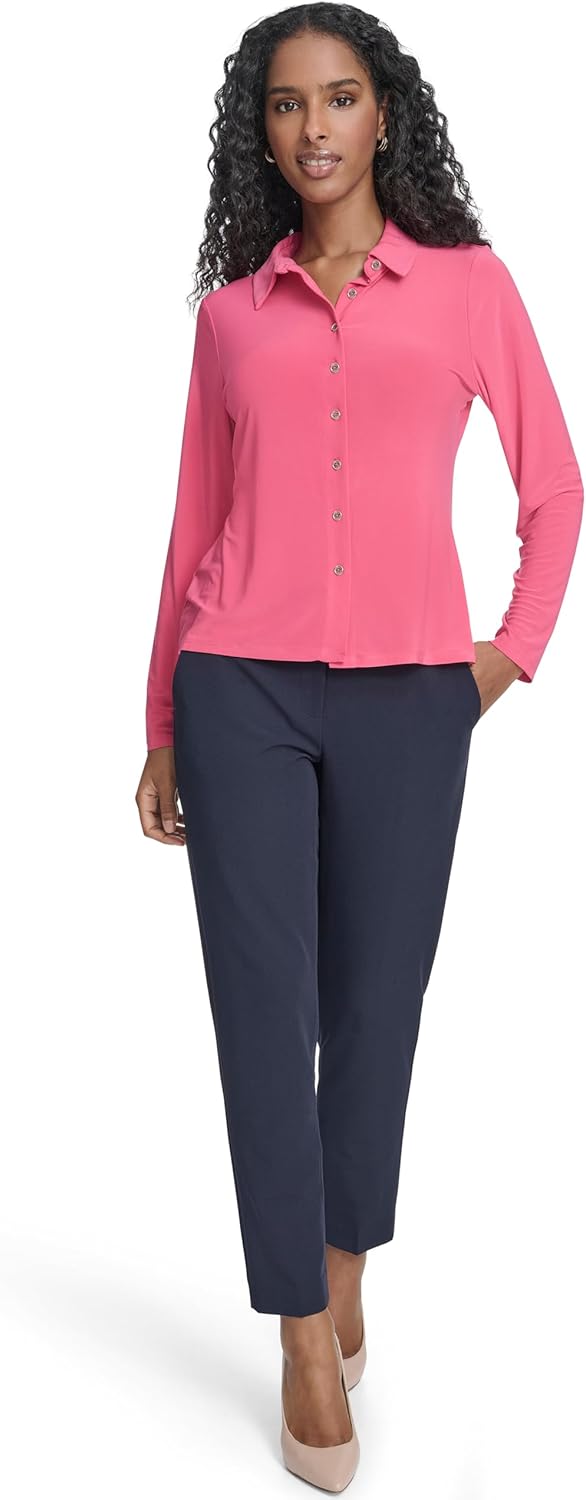 Tommy Hilfiger Womens Soft Work Top Long Sleeve Knit Top - Image 2