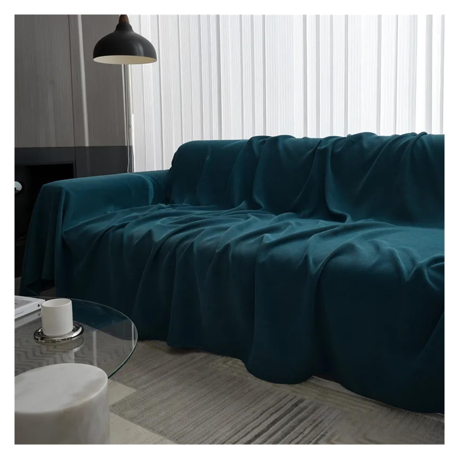 Funda sofa toalla color azul marino en tela universal cuatro estaciones de 180x200cm