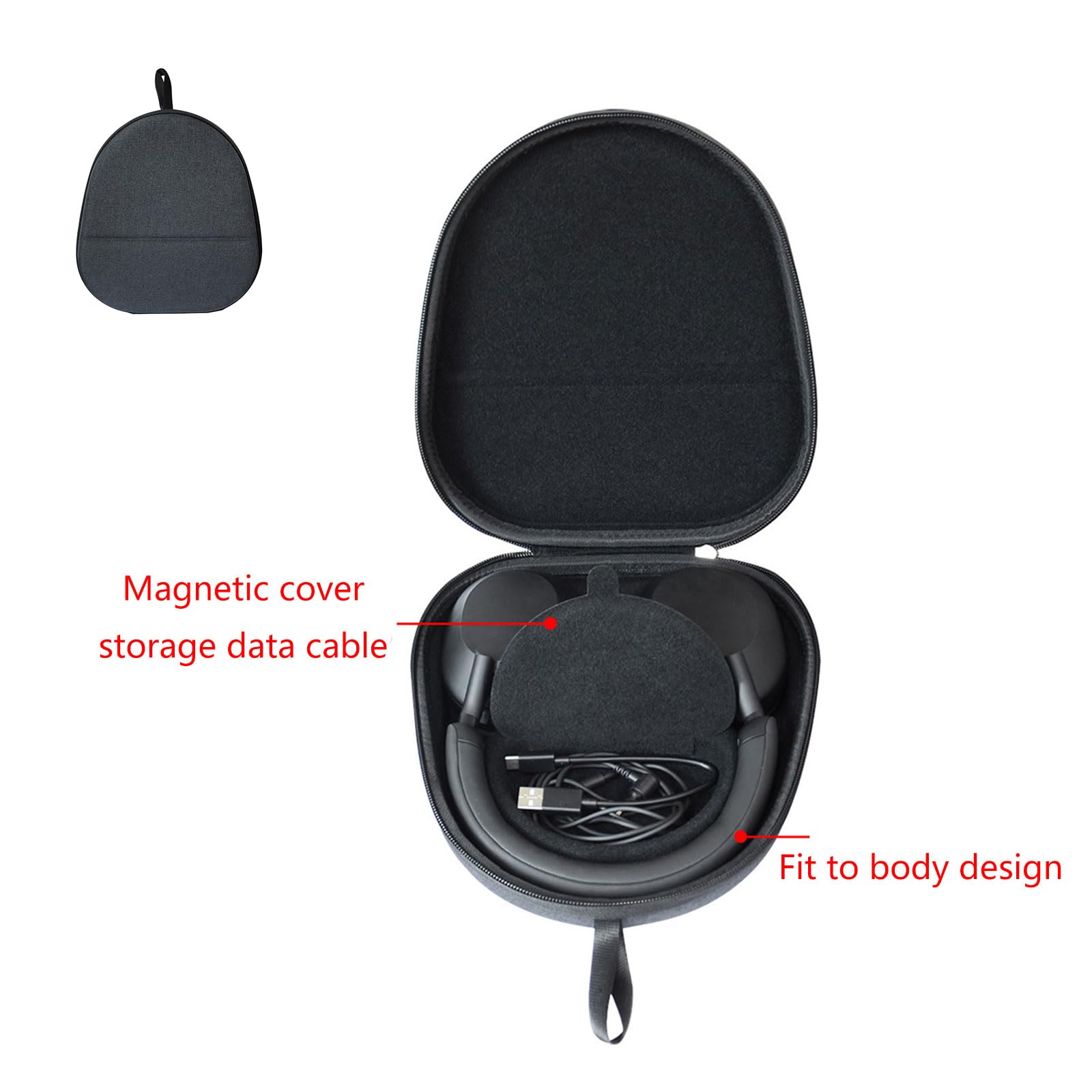 Custodia leggera per cuffie WH1000XM5, antiurto, per tenere le cuffie al sicuro e al sicuro