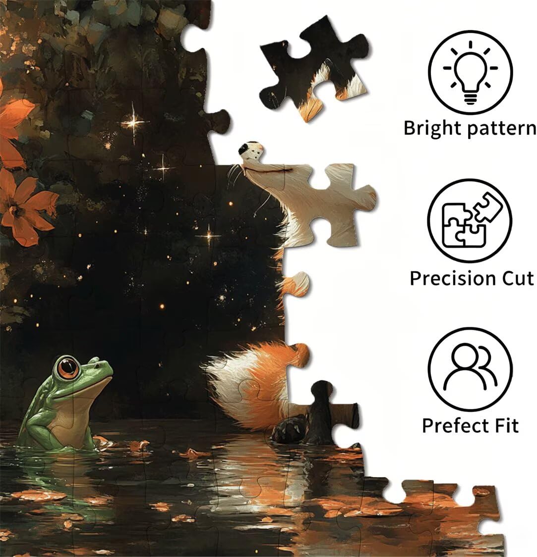 Puzzle 3000 Pezzi stagno Puzzle Legno volpe, n-16