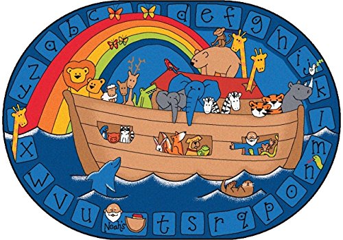 Alphabet Noah Rug, 5 ft. 5 in. x 7 ft. 8 in.