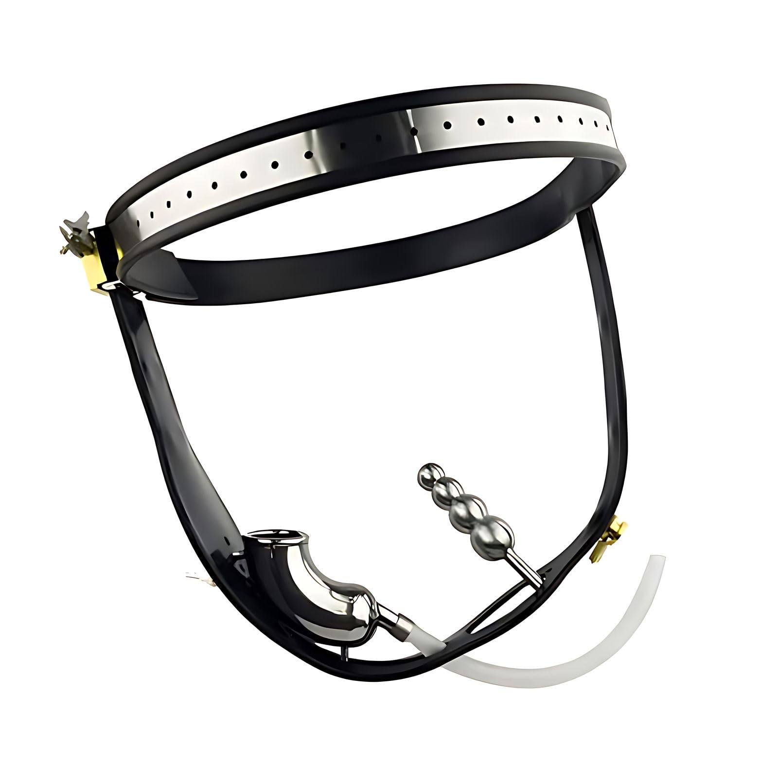 Ceinture de chasteté dissimulée SM avec cage à pénis amovible en acier inoxydable et plug anal, ceinture de chasteté de bondage, jouets sexuels for hommes et couples