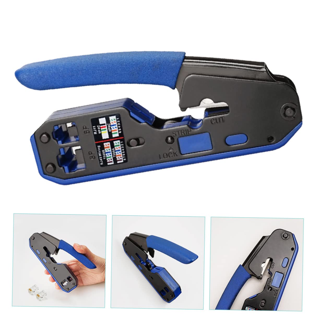 Alicates Crimpadores y Peladores de Cables para Cata Herramienta Eléctrica de Diseño Ergonómico y Cuchillas Afiladas para Conectores